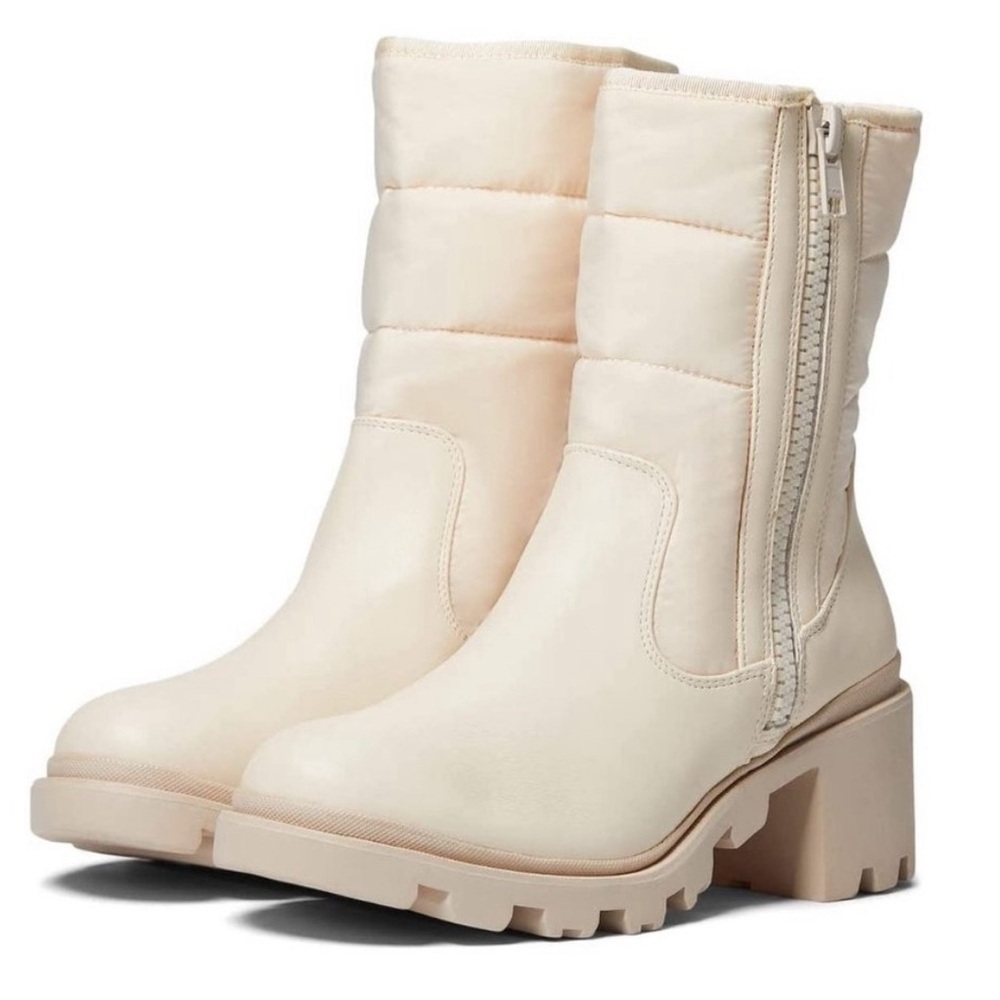 Dolce Vita Stazie Platform Quilted Leather Boots Size 11.